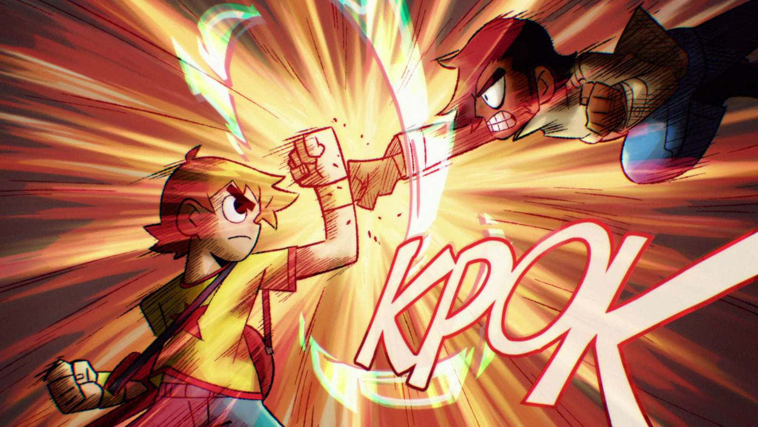 Scott Pilgrim Epic Punch Wallpaper