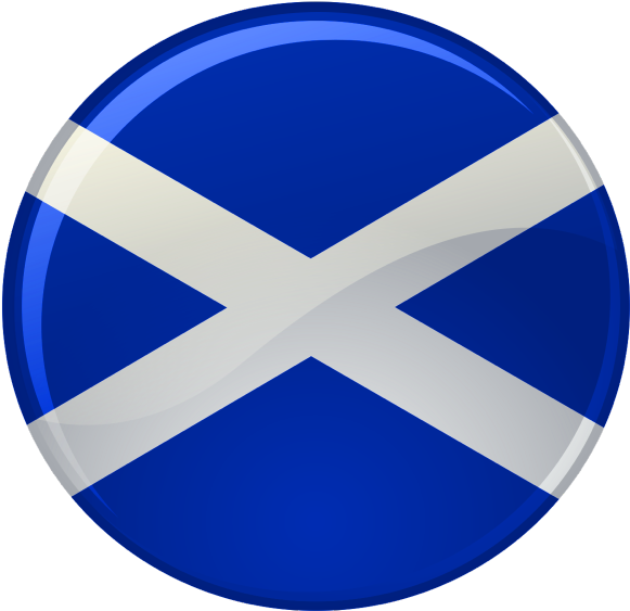 Scottish Flag Button PNG
