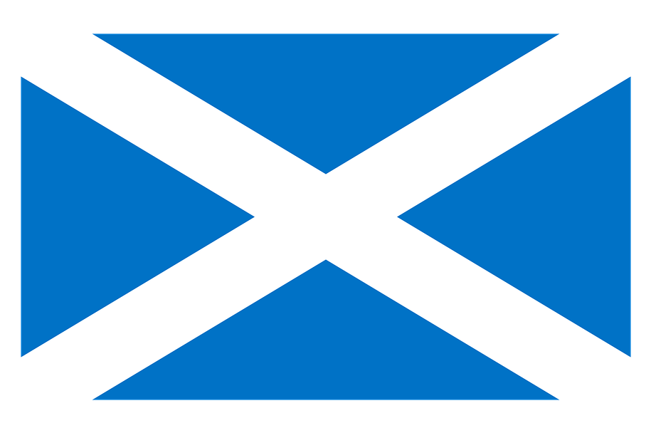 Scottish Flag Saltire Cross PNG
