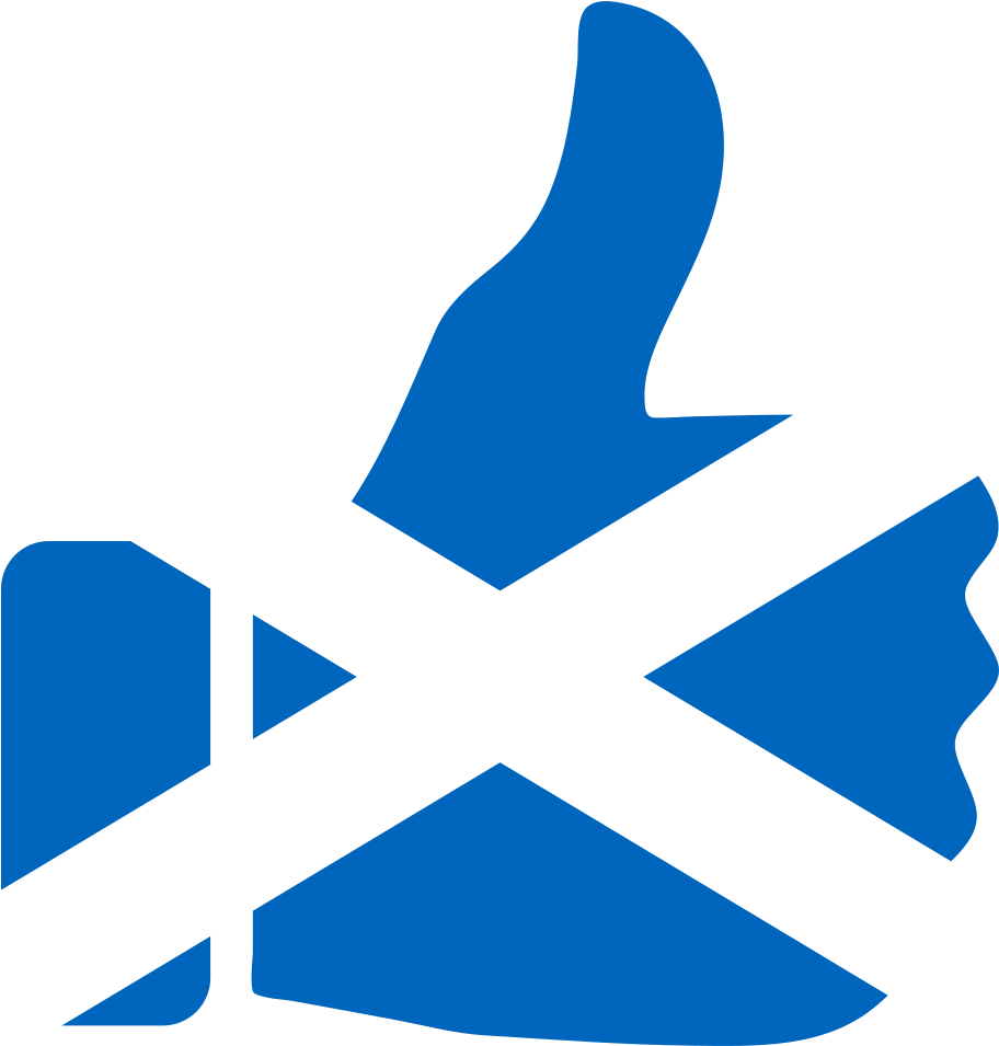 Scottish Flag Thumbs Up Graphic PNG