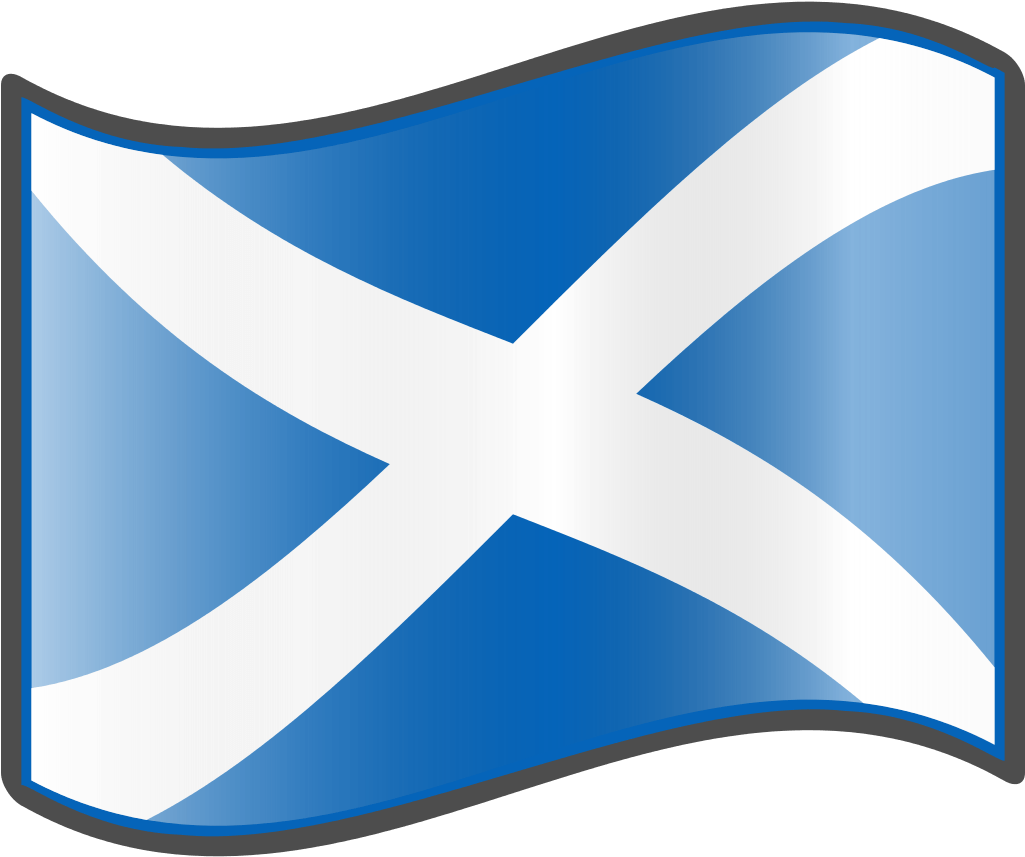 Scottish Flag Waving PNG