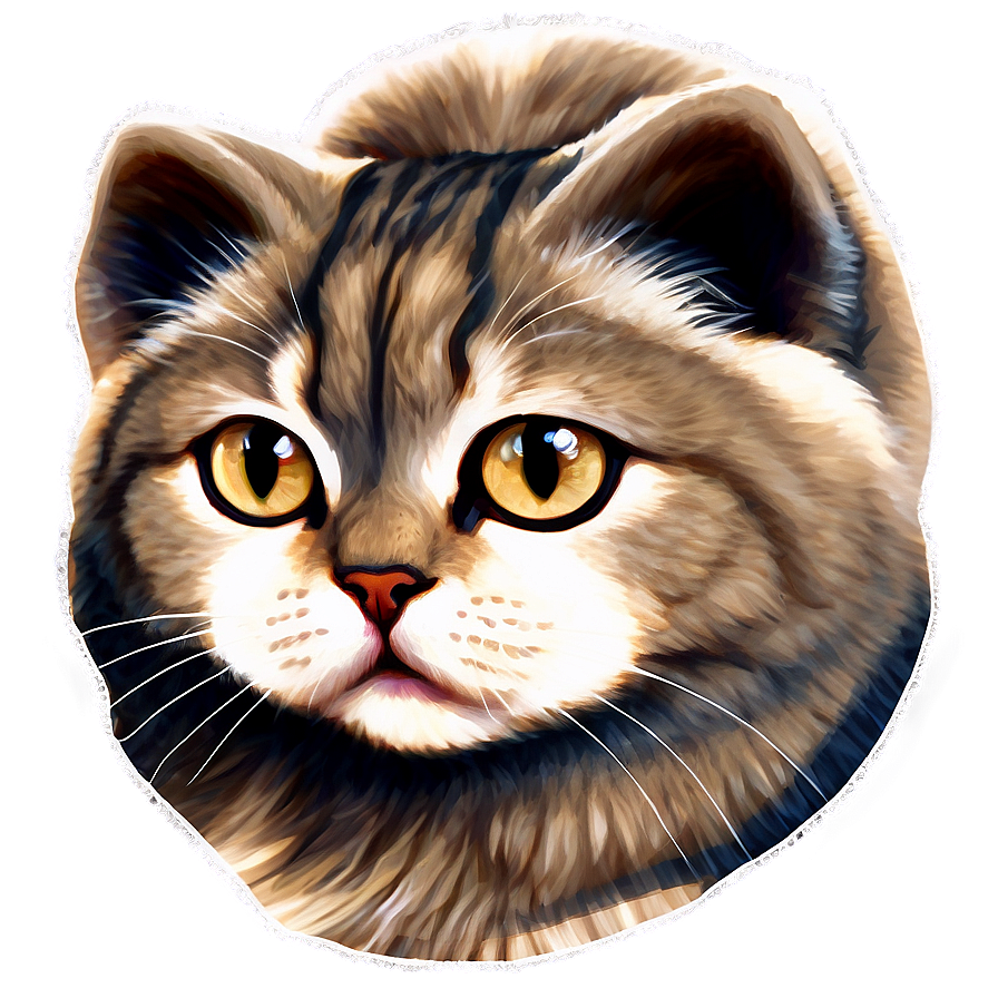 Scottish Fold Cat Ear Png D PNG