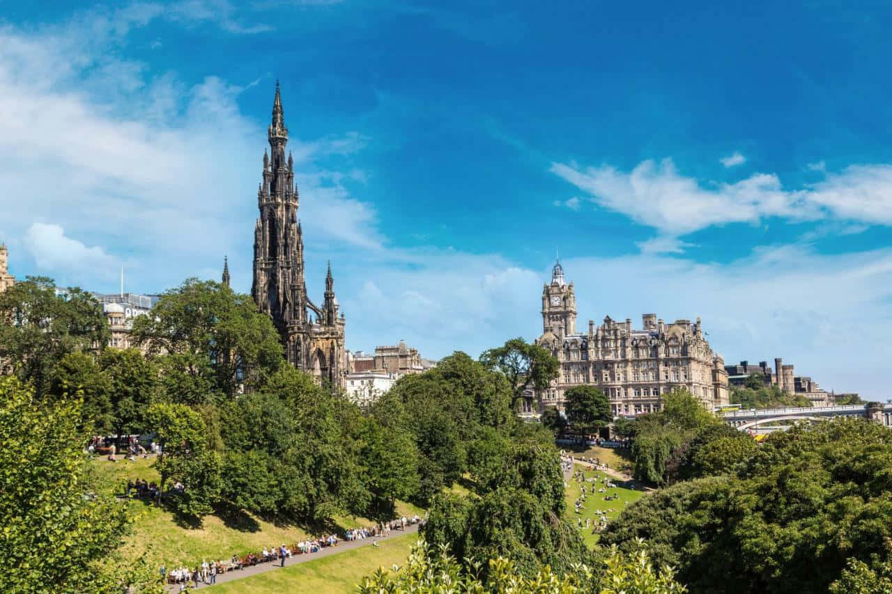 Download Scottish Gothic Monument Edinburgh Wallpaper | Wallpapers.com