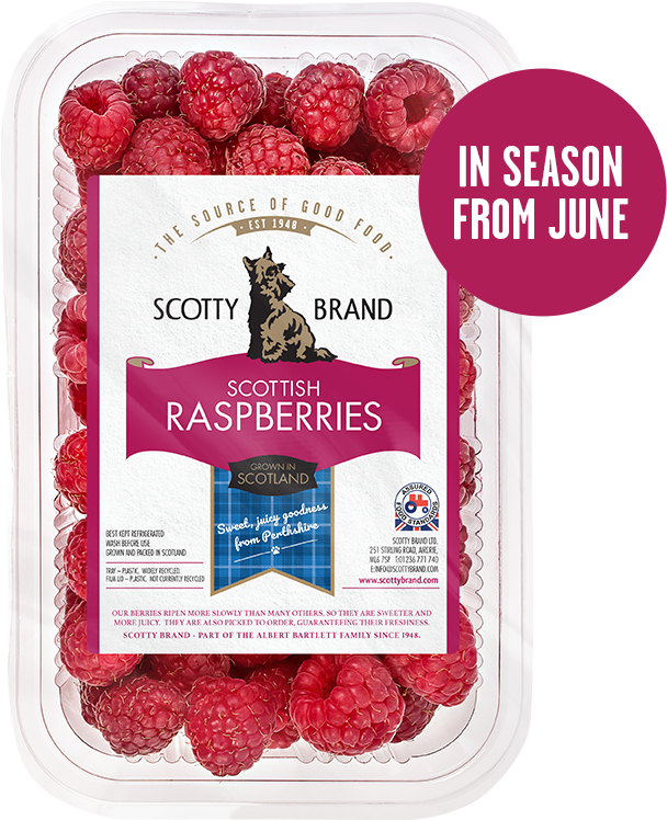 Scottish Raspberries Packaging PNG