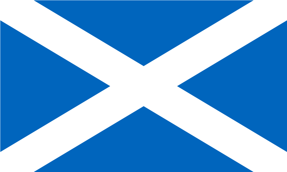 Scottish Saltire Flag PNG
