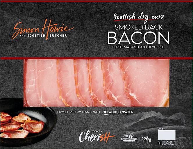 Scottish Smoked Back Bacon Package PNG