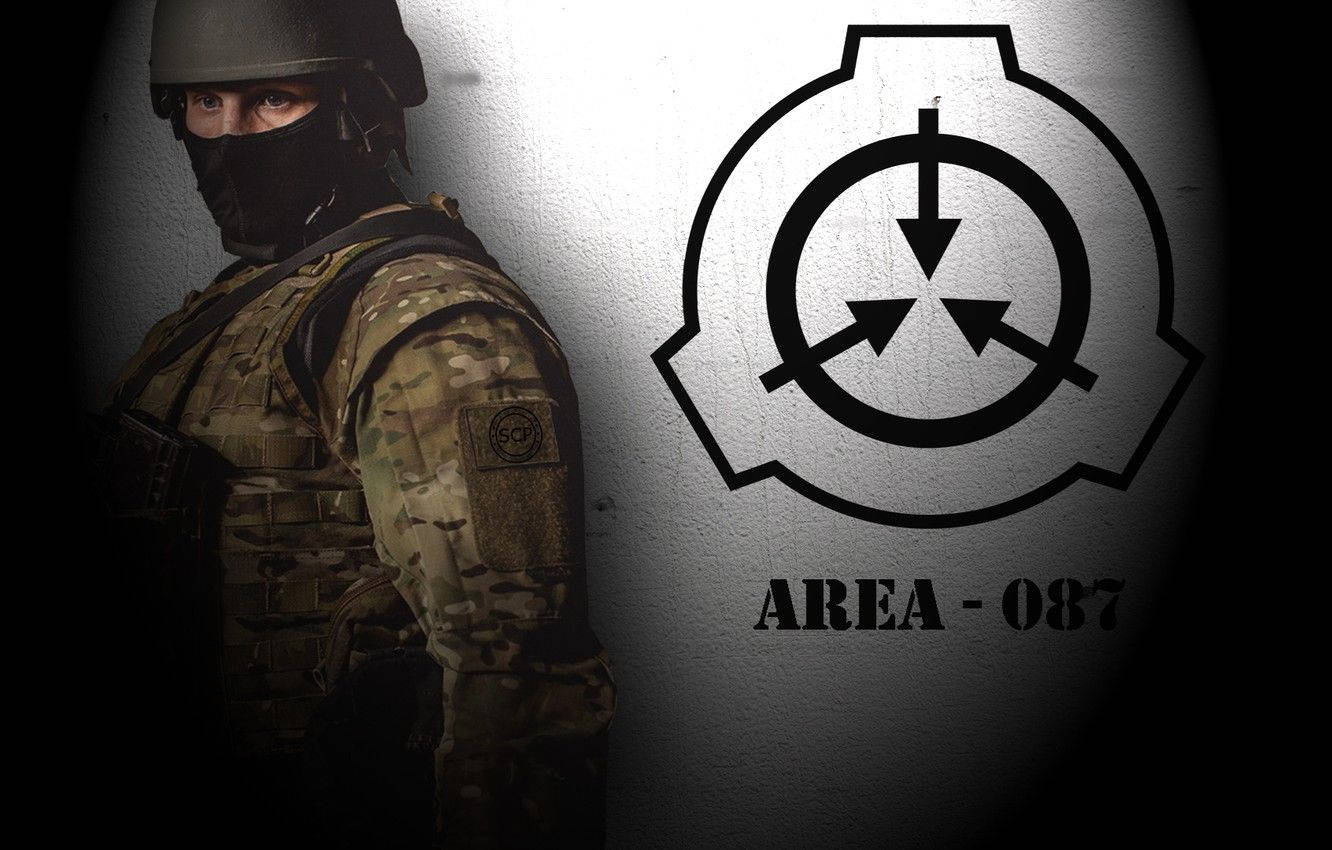 Scp Logo With Soldier