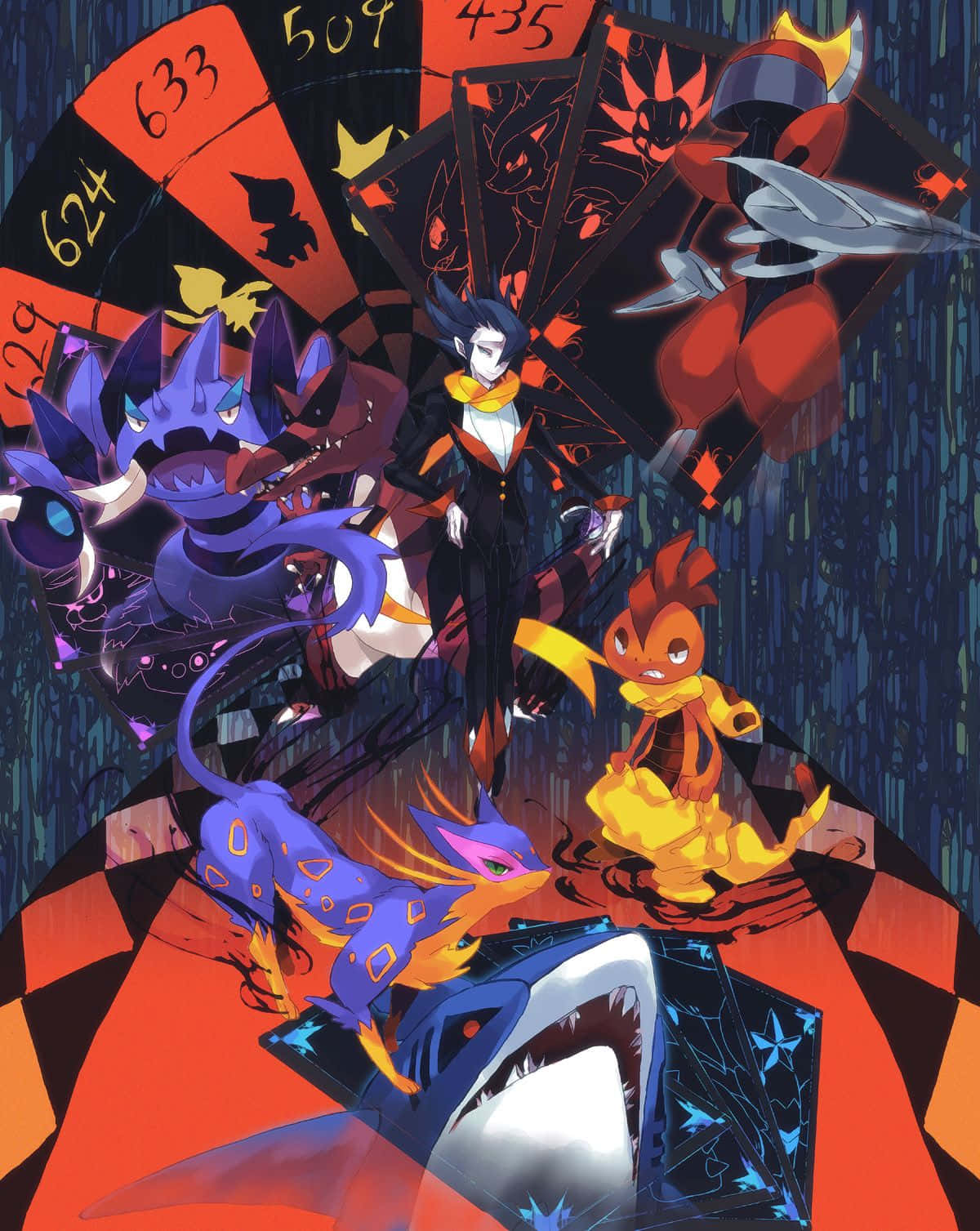 Scrafty Dark Type Pokemon Team Wallpaper