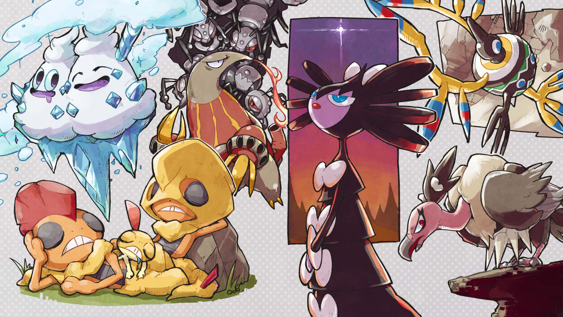 Scrafty Pokemon Desktop Art Wallpaper