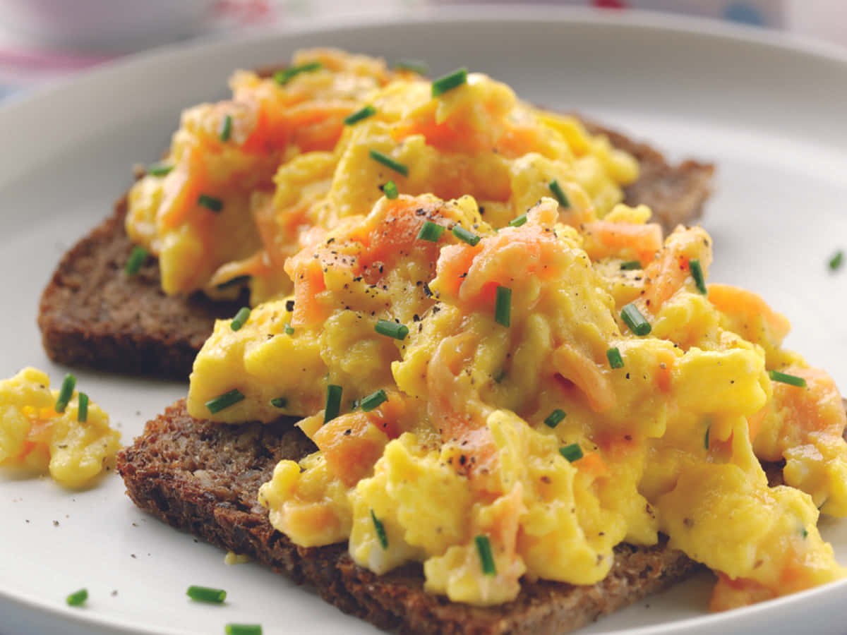 Delicious and nutritious scrambled eggs