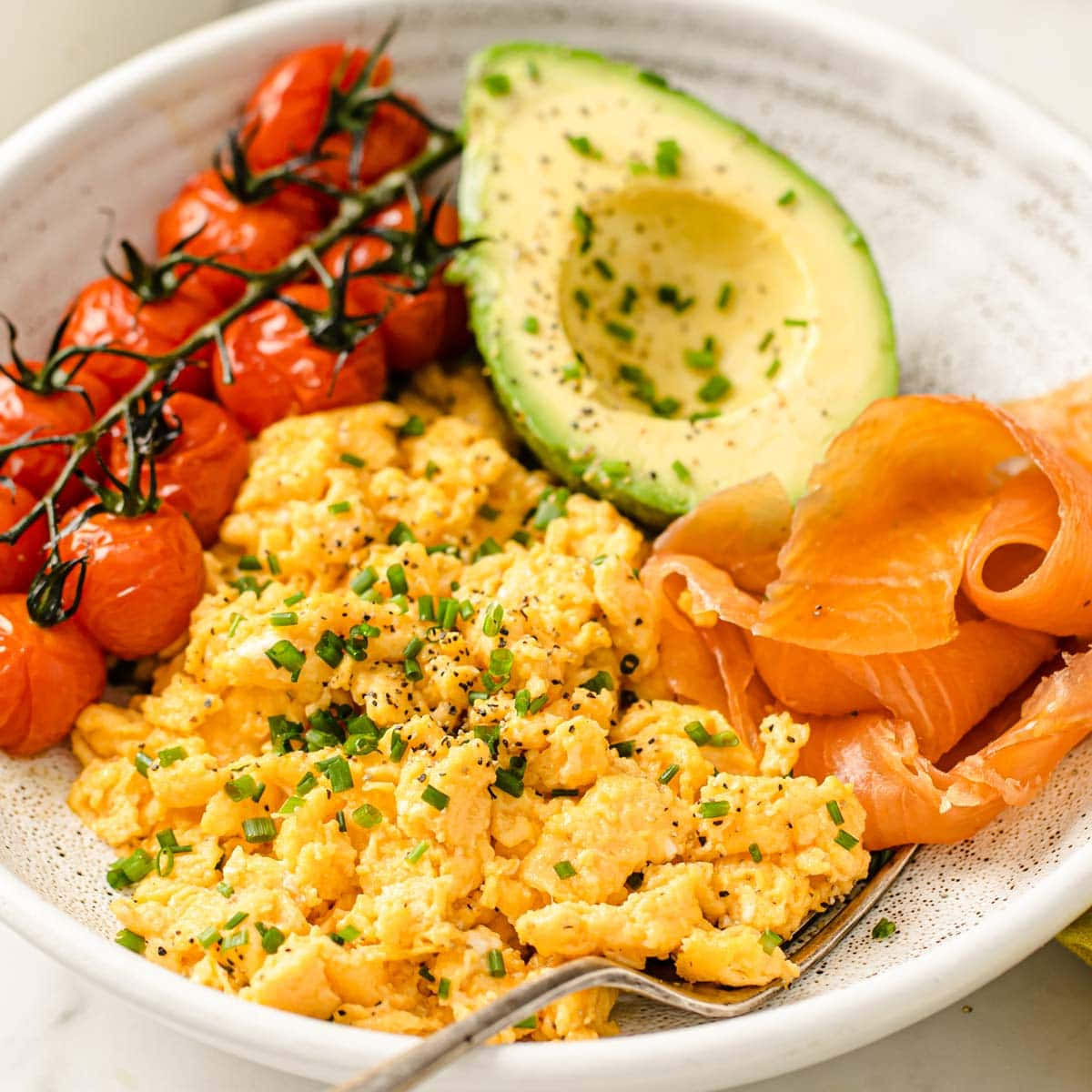 A Delicious Plate Of Scrambled Eggs