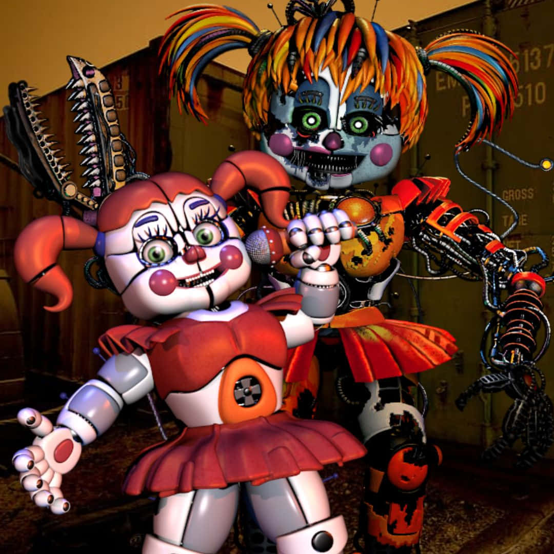 Scrap Baby, Fierce and Colorful Wallpaper