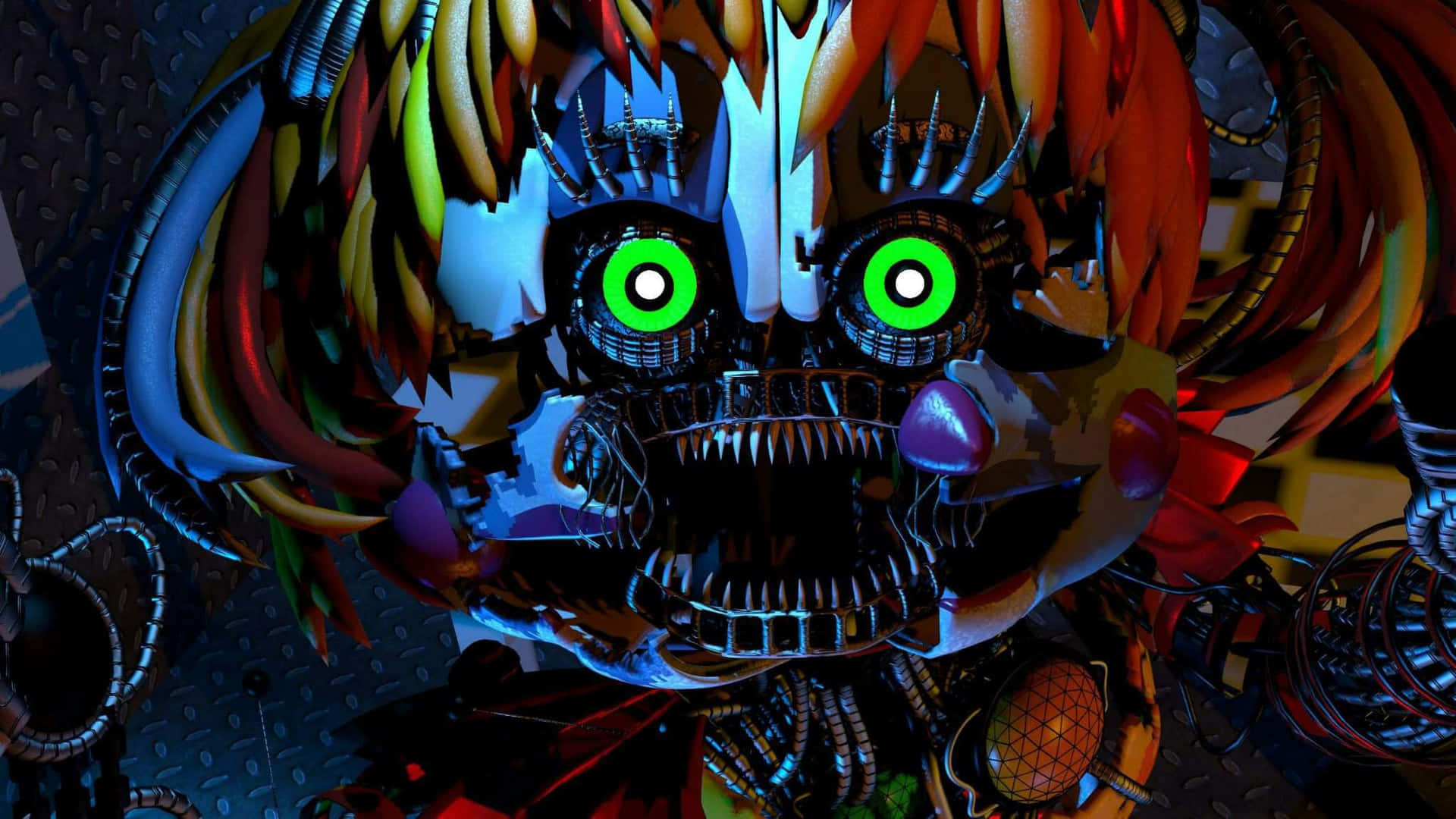 Scrap Baby from Five Nights at Freddy's 6 (FNAF 6) Wallpaper