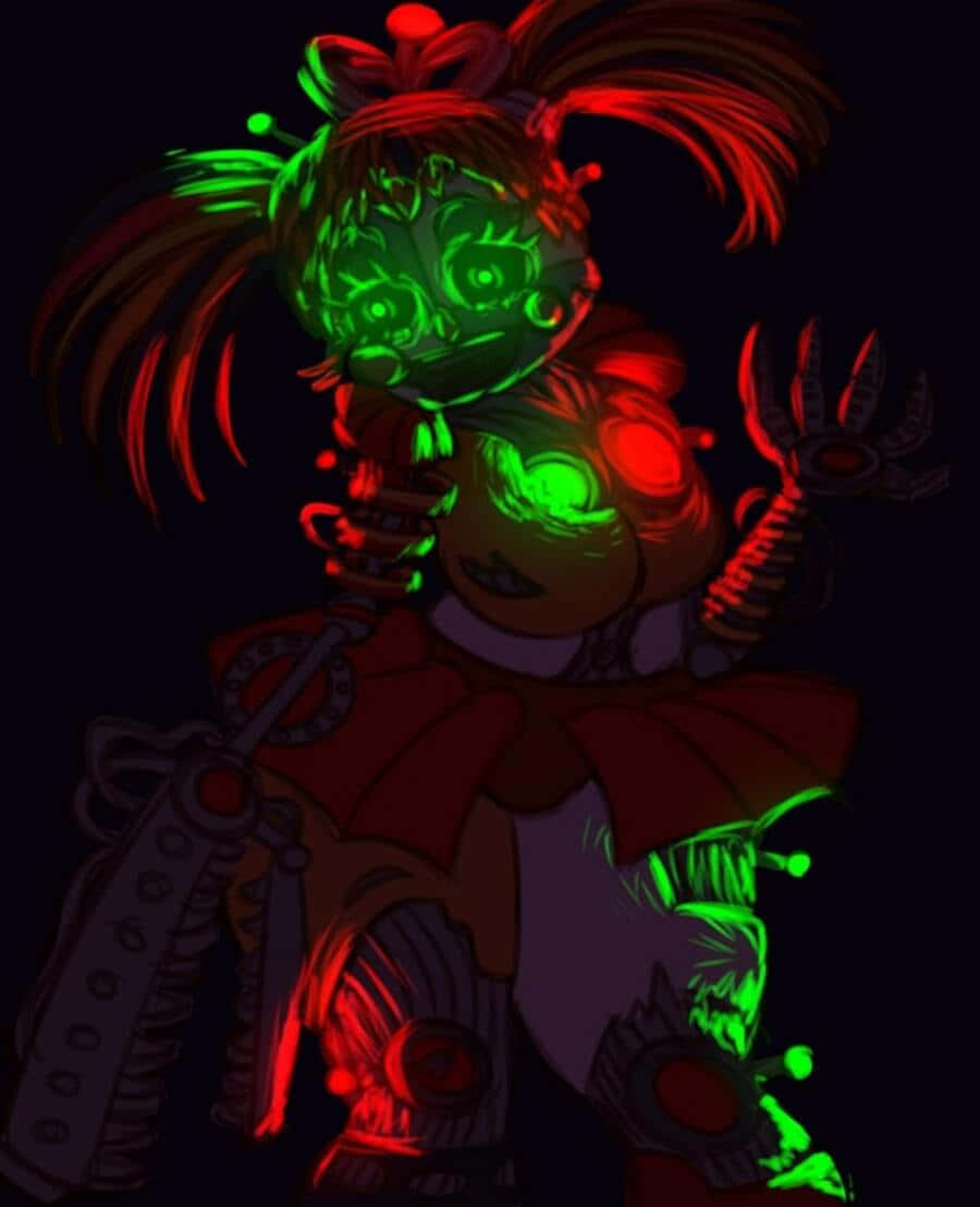 Eerie Scrap Baby Wekt Nieuwsgierigheid Achtergrond