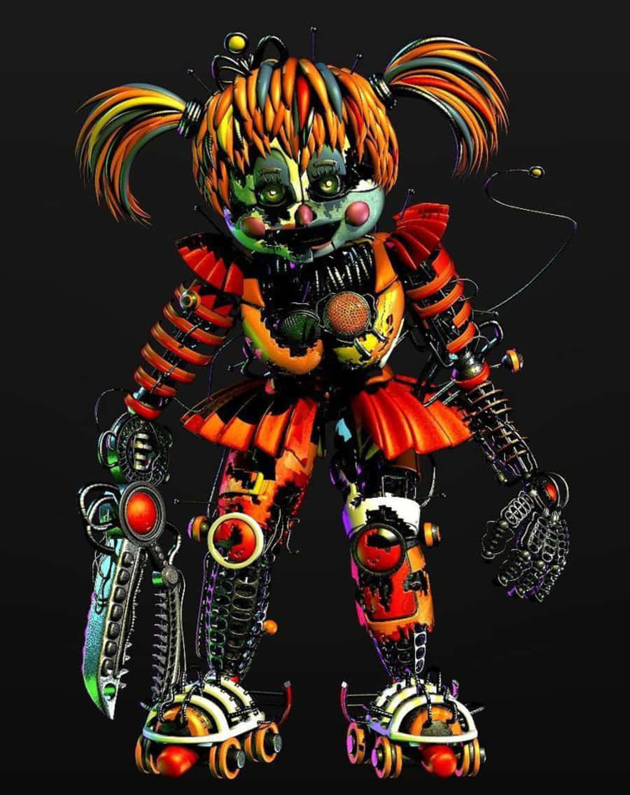 Scrap Baby - A Frightening Animatronic Character Wallpaper