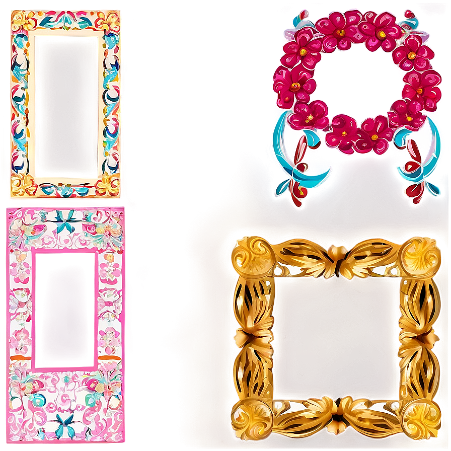 Scrapbook Frame Design Png 63 PNG