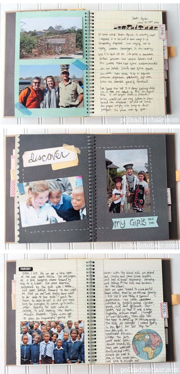 A Book With Photos And A Journal