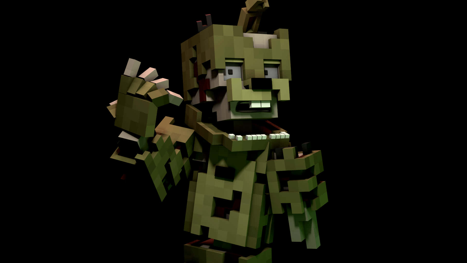 Caption: Scraptrap Unveiled - Quirky and Mysterious Robot Wallpaper