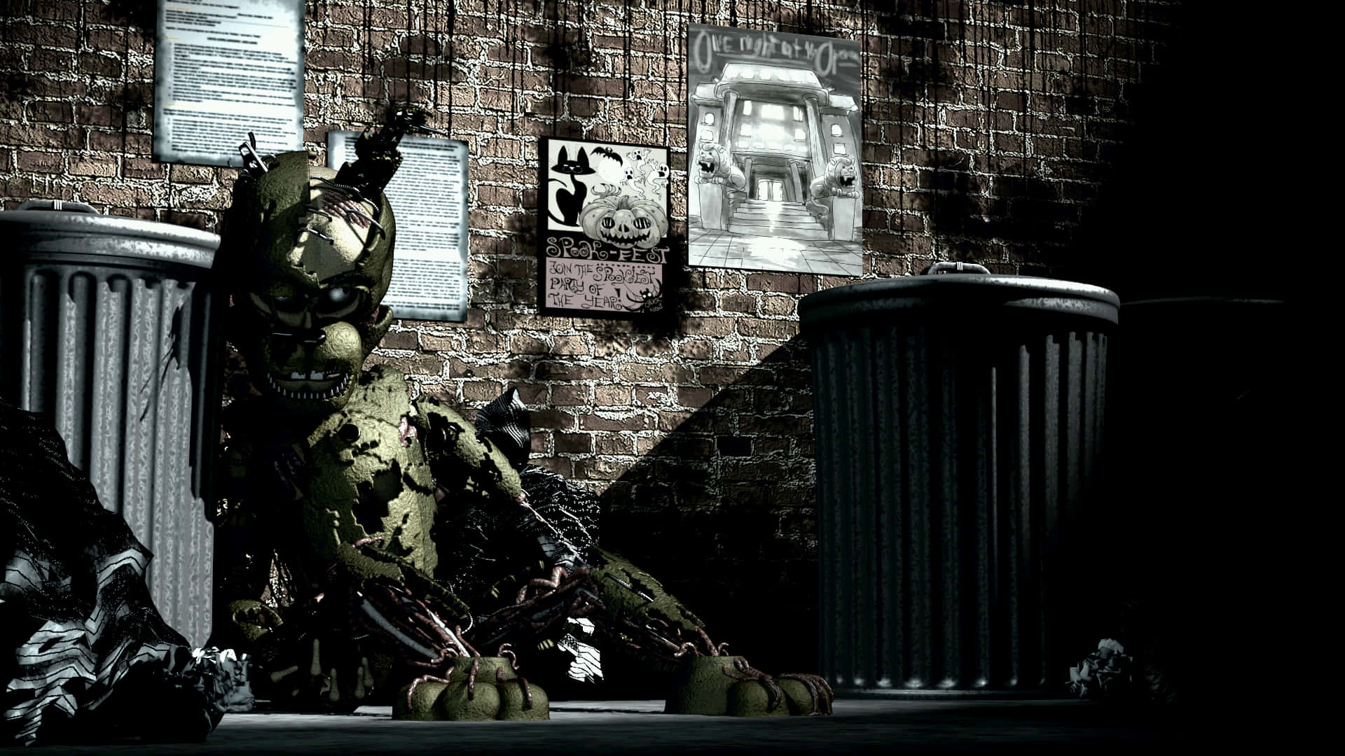 Escenade Batalla Intensa En El Mundo Inmersivo De Scraptrap Fondo de pantalla