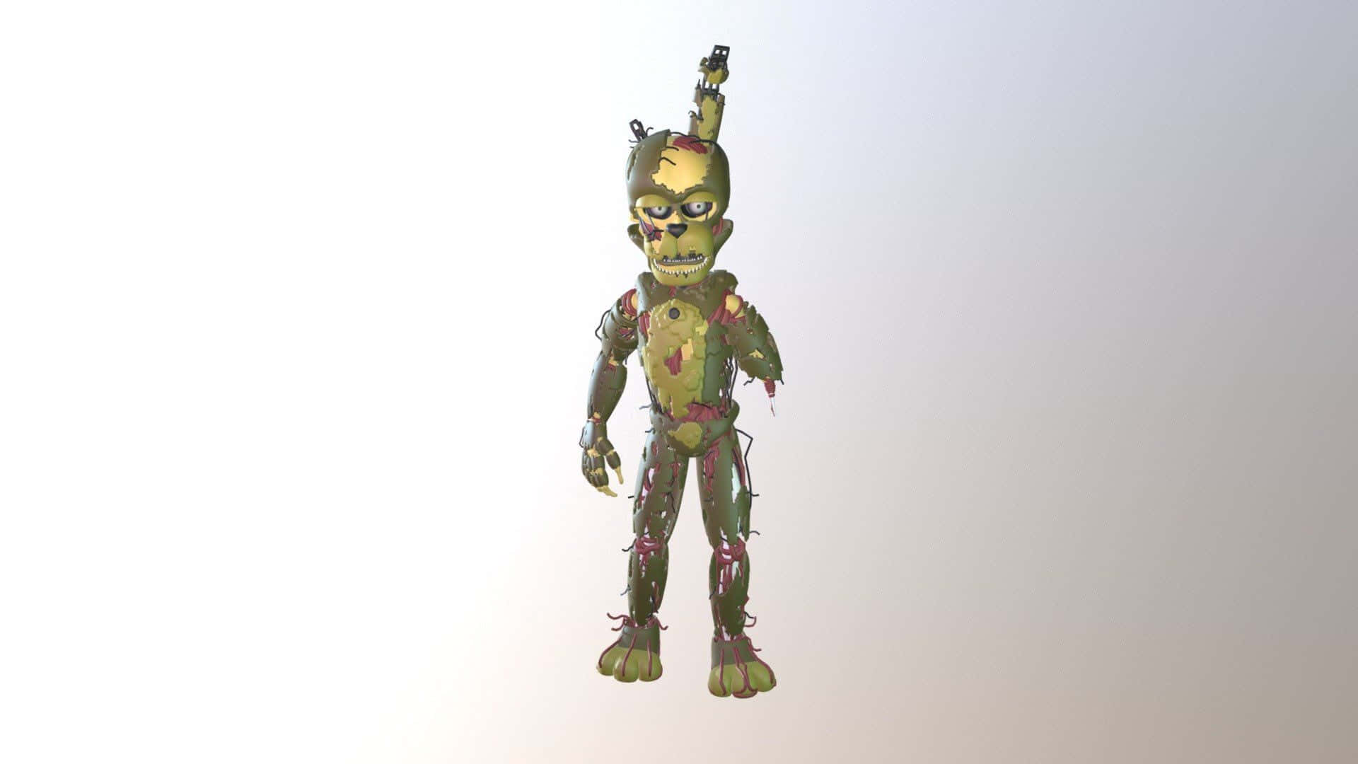 Fierce Scraptrap ready for battle Wallpaper