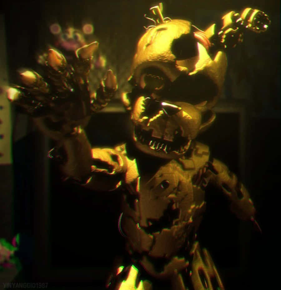 Personajemisterioso De Scraptrap En Acción Fondo de pantalla