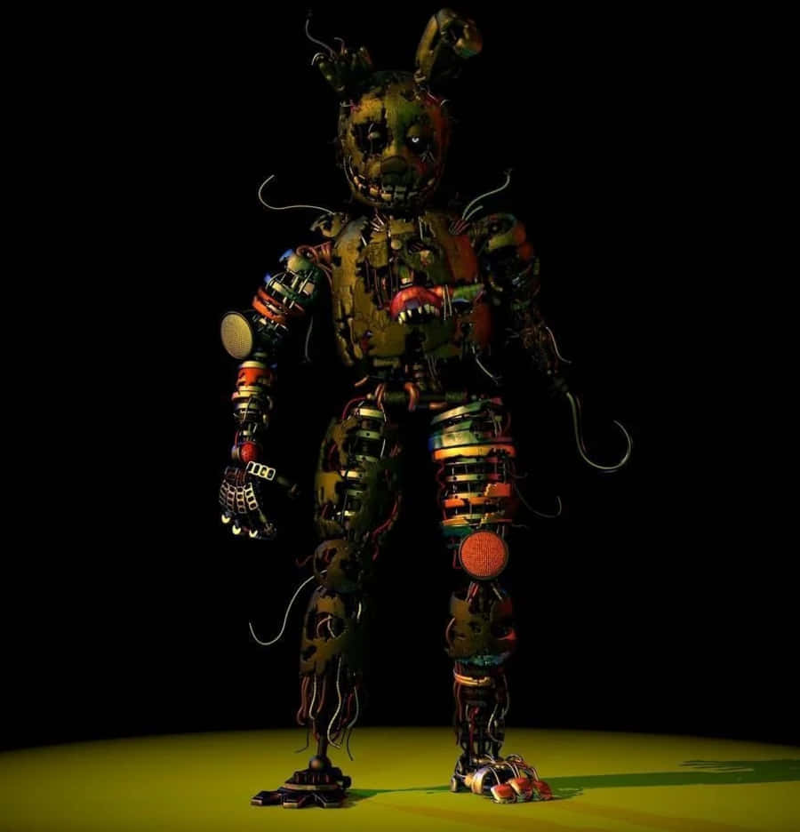 "Intimidating Scraptrap: Fierce and Ready for Action" Wallpaper
