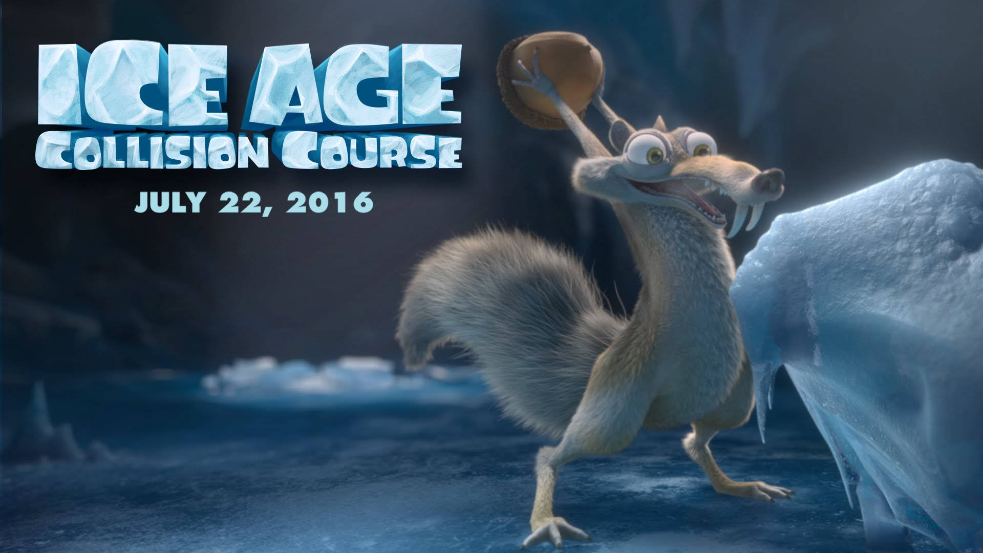 Scrat And His Acorn Ice Age Collision Course Wallpaper