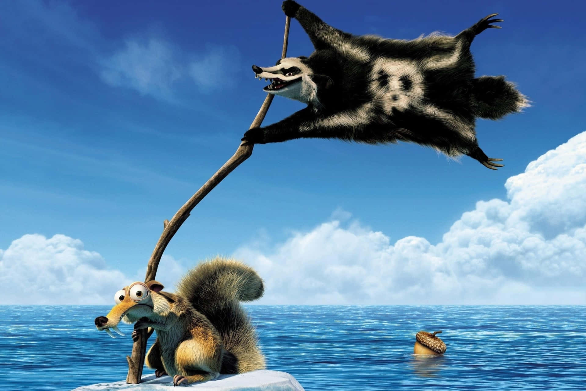 Scrat On Ice On Ice Age Dawn Of The Dinosaurs Wallpaper