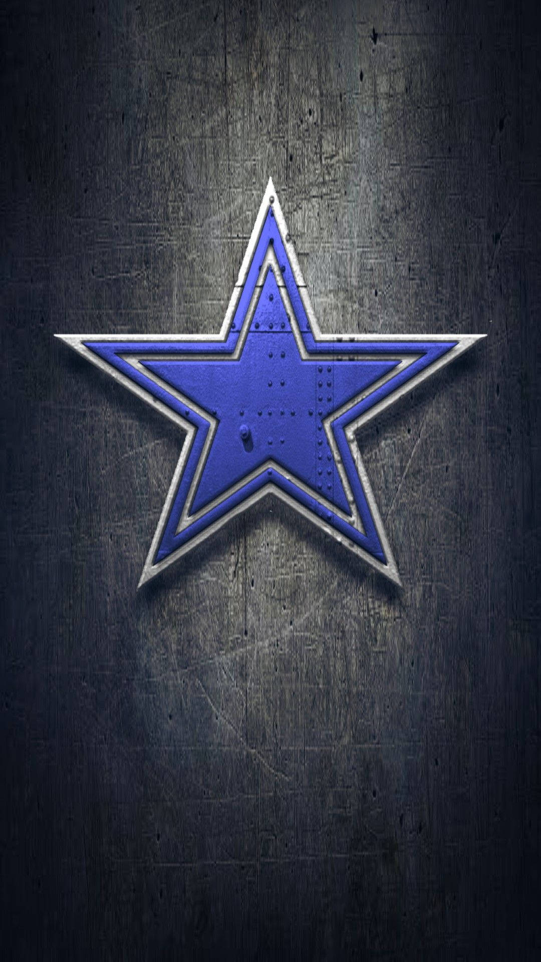 Scratched Dallas Cowboys Logo For Phone Wallpaper