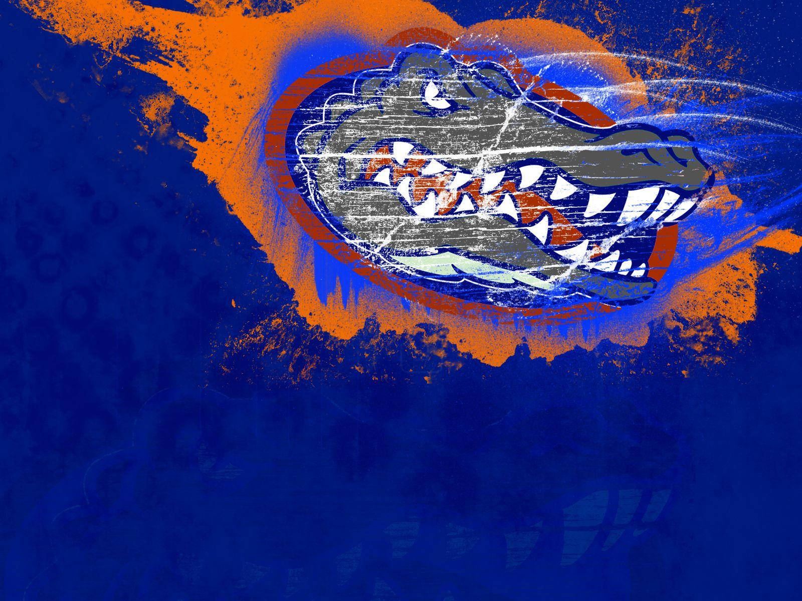 Ridset Universitet af Florida Gators Logo Wallpaper