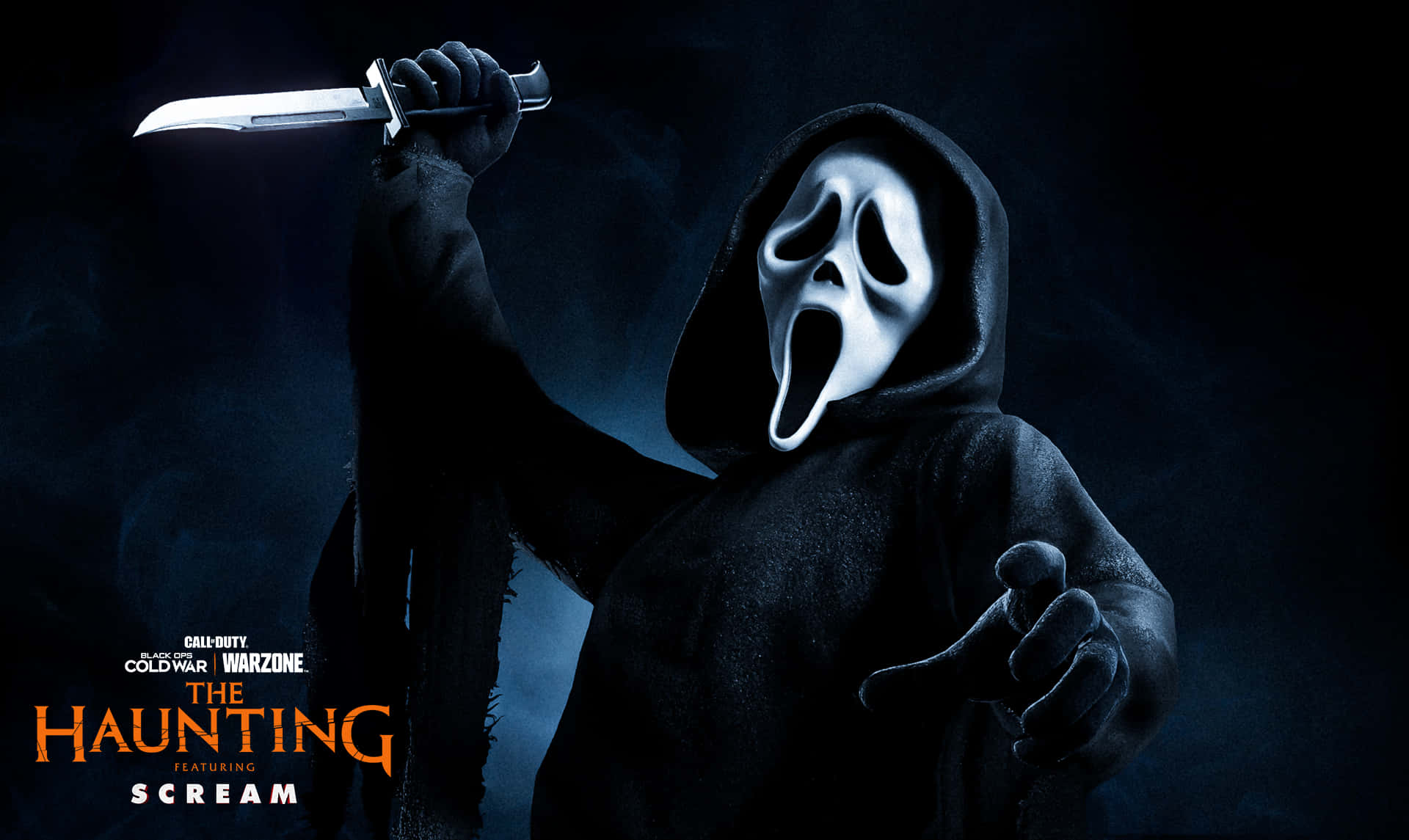 Screaming Scream Poster With A Knife