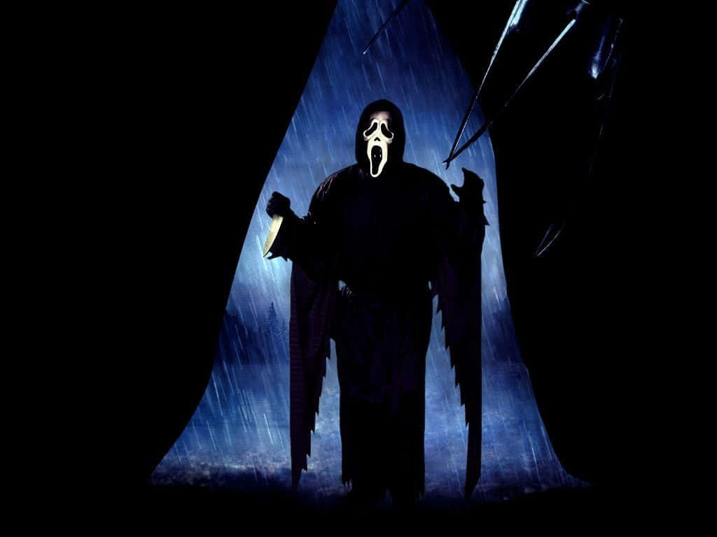 Gritode Ghostface, Personaje De Película De Terror. Fondo de pantalla