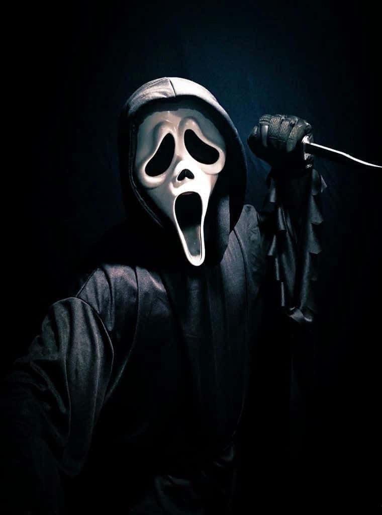 Iconode Ghostface, Personaje Icónico De Películas De Terror. Fondo de pantalla