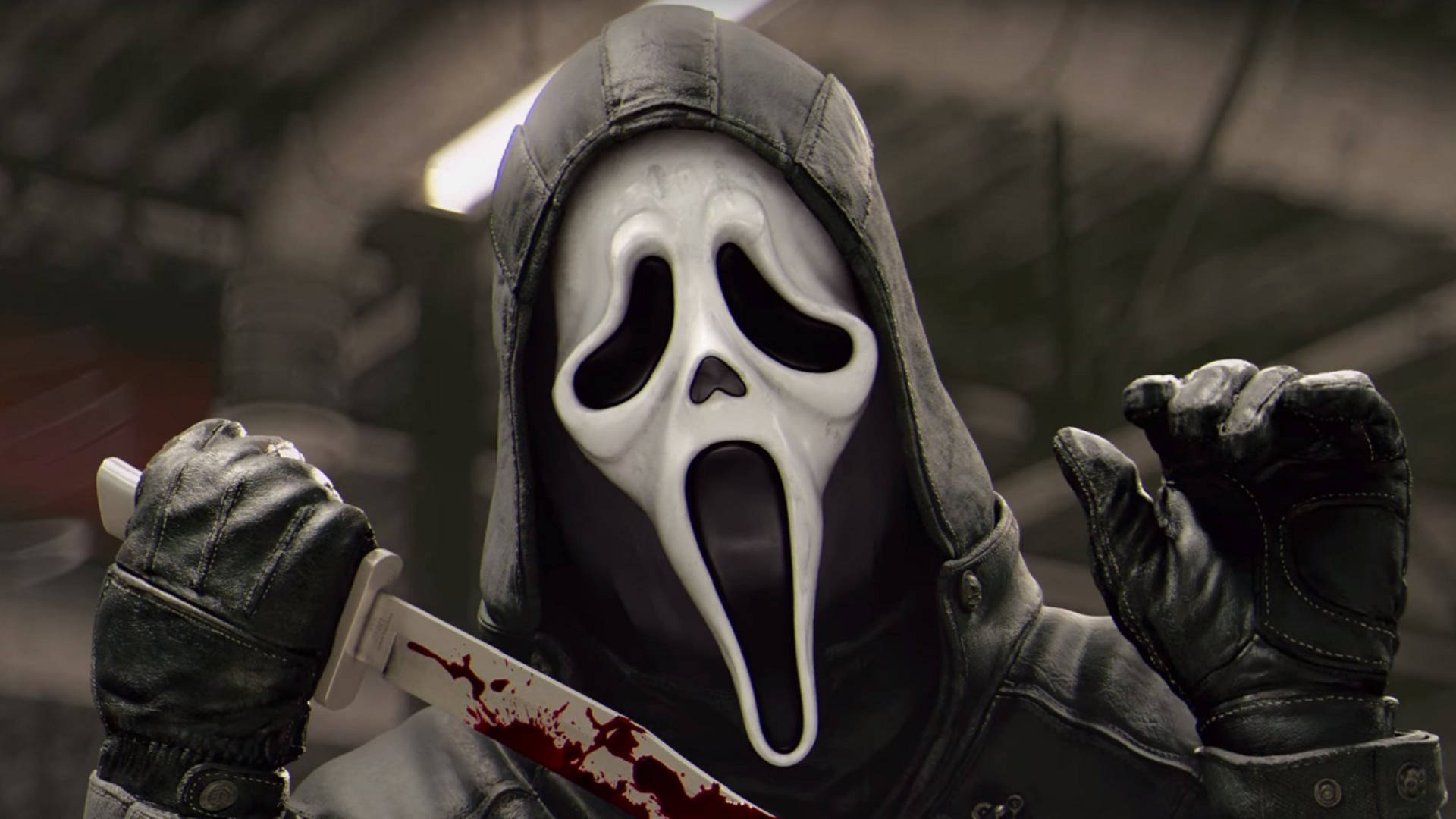 Scream Ghostface Bloody Knife Horror