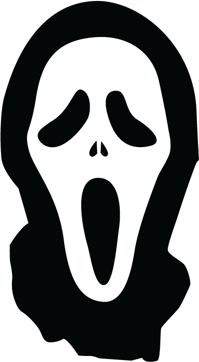 Scream Mask Icon Silhouette PNG