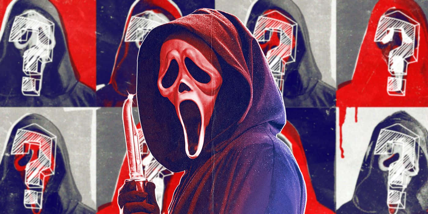 Scream Movie Artistic Collage Wallpaper