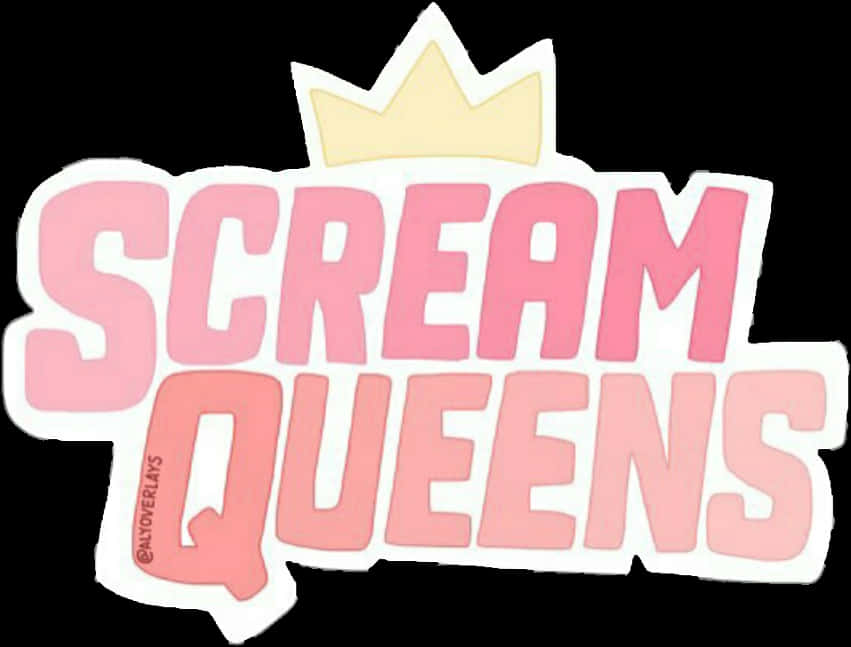 Scream Queens Logowith Crown PNG