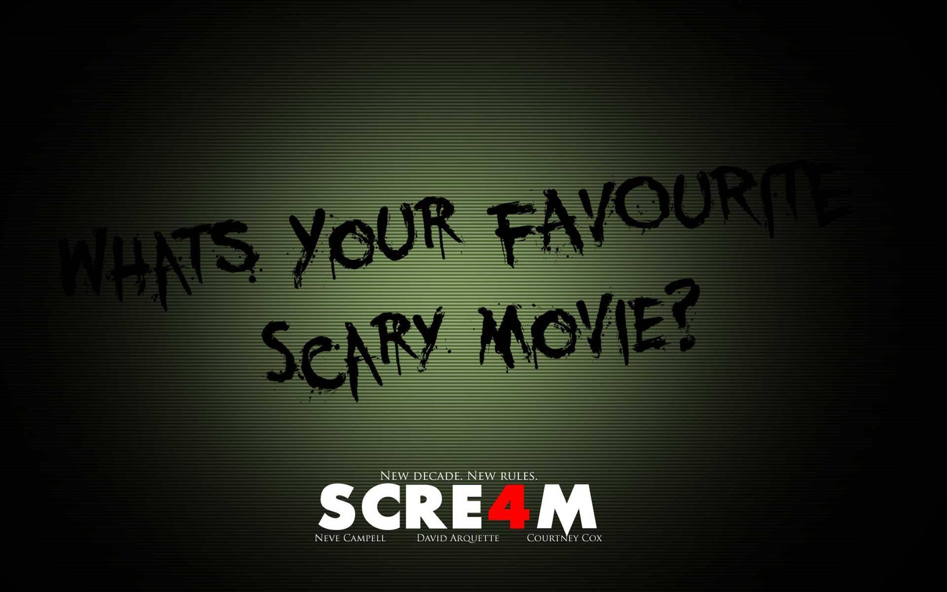 Scream Scary Movie Poster Wallpaper