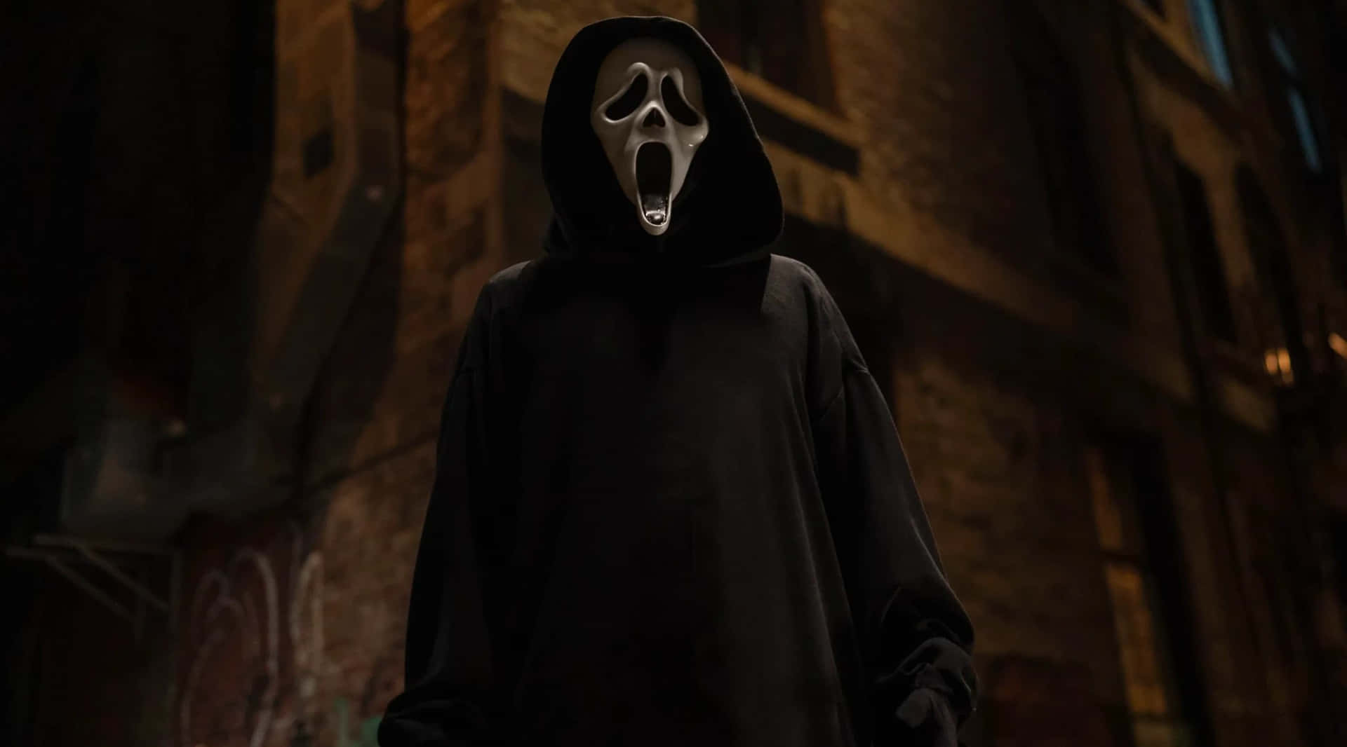 Scream6 Ghostfaceinthe Shadows Wallpaper