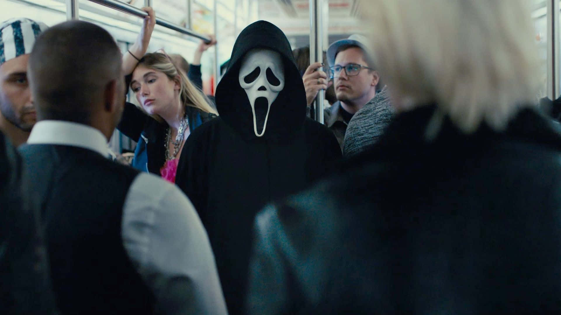 Scream6 Ghostfaceon Subway Wallpaper