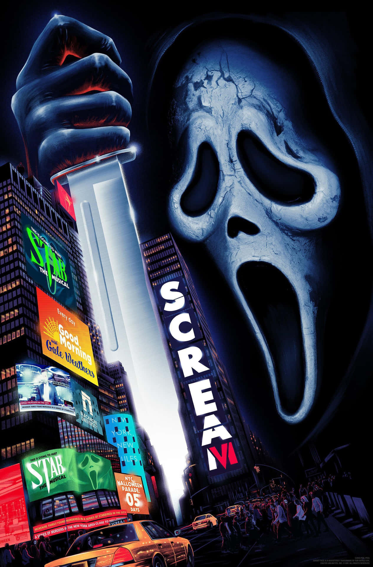 Scream6 Movie Poster Times Square Wallpaper