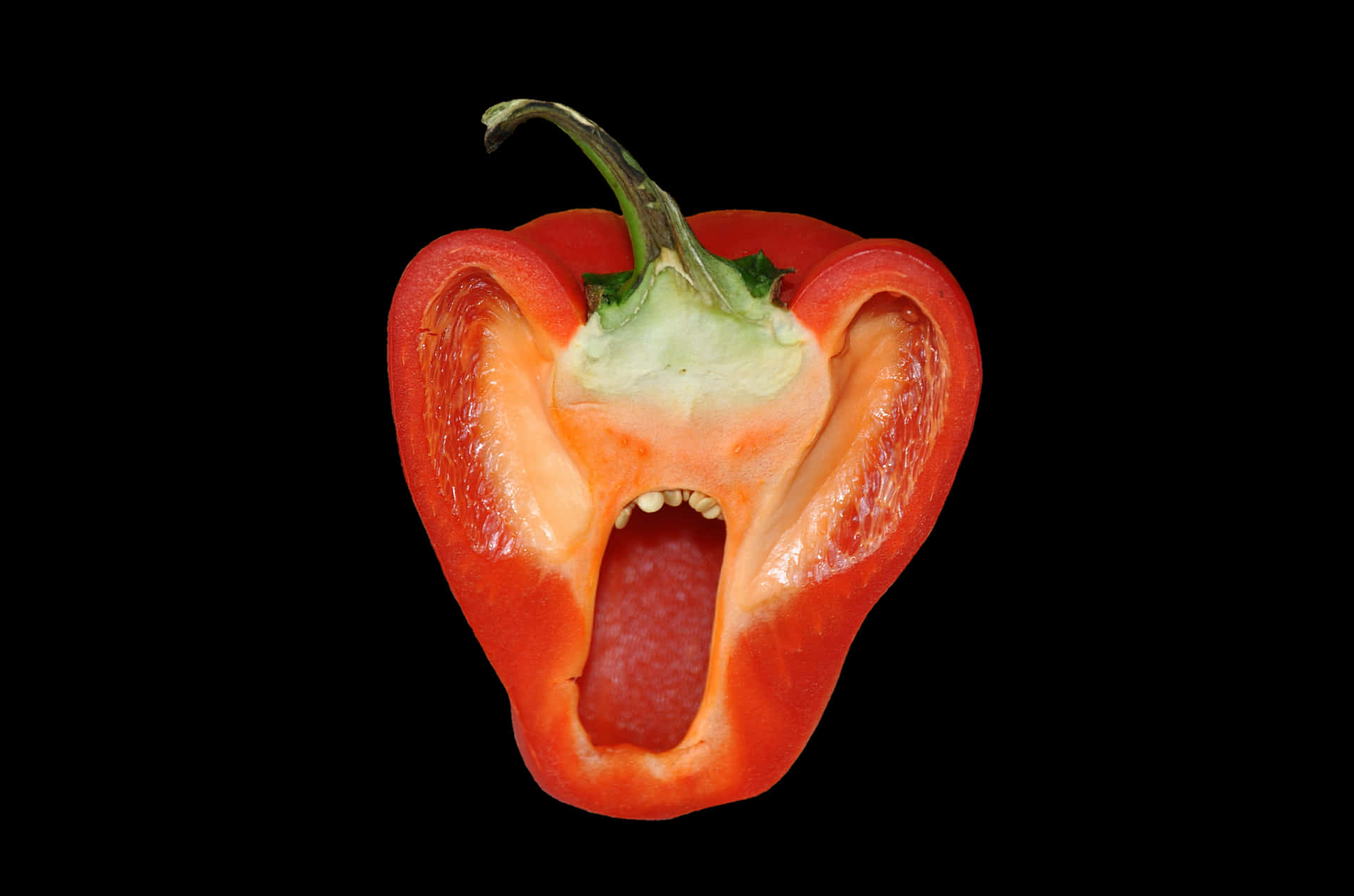 Screaming Bell Pepper PNG