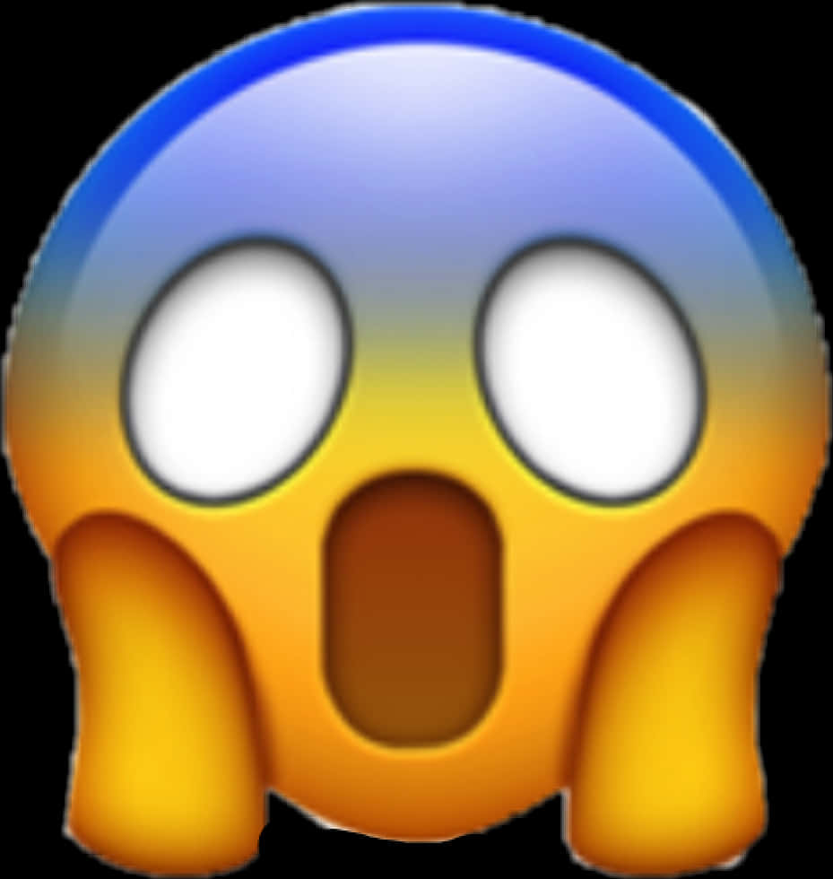Screaming Face Emoji PNG