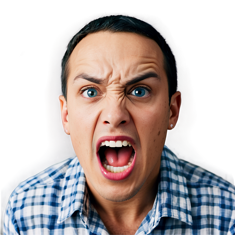 Screaming Fear Face Png 49 PNG