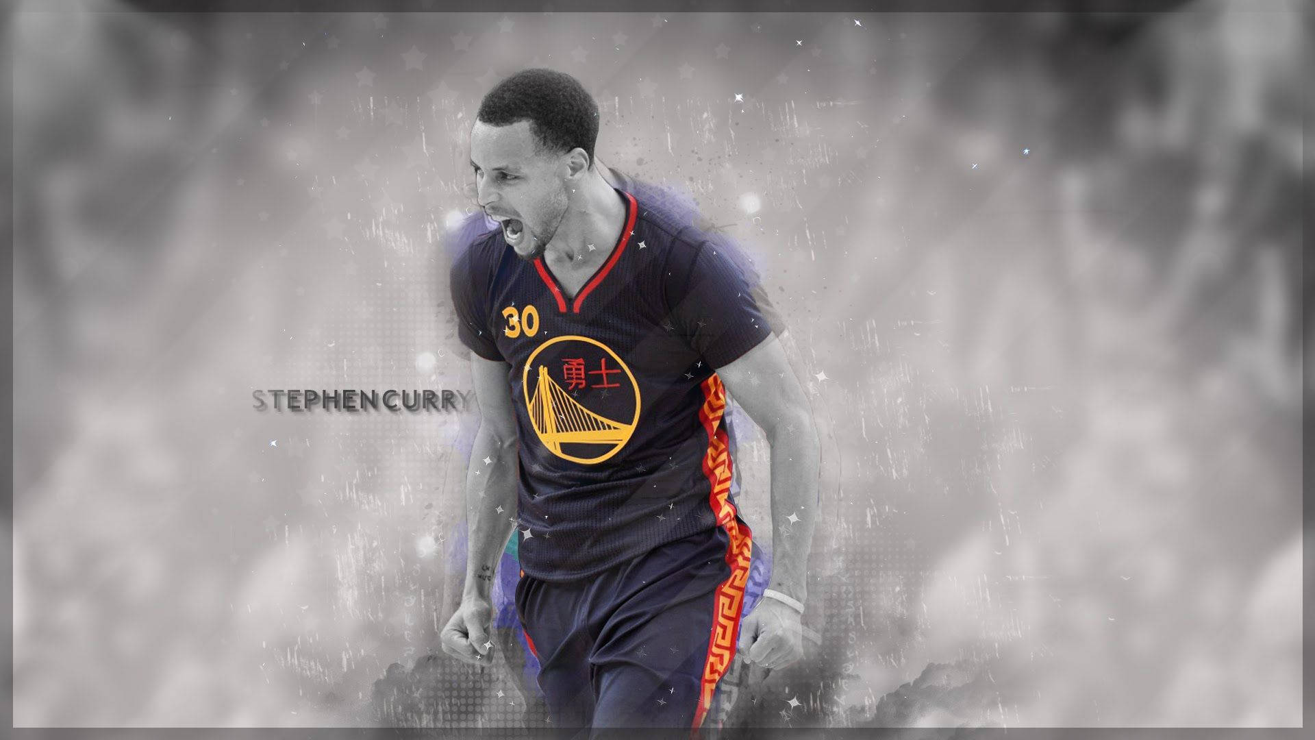 Screaming Stephen Curry Wallpaper