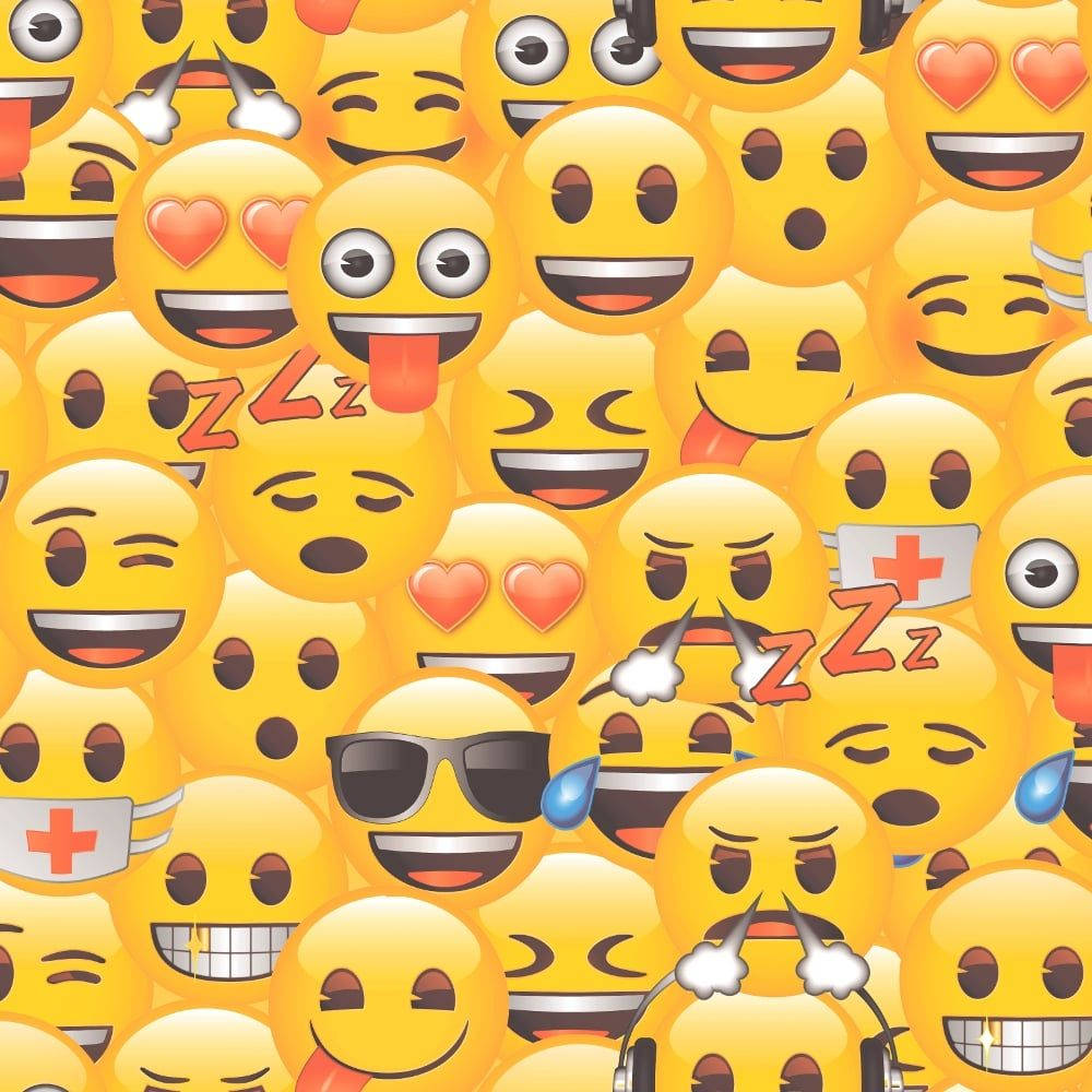 Screen Full Of Emoji Faces