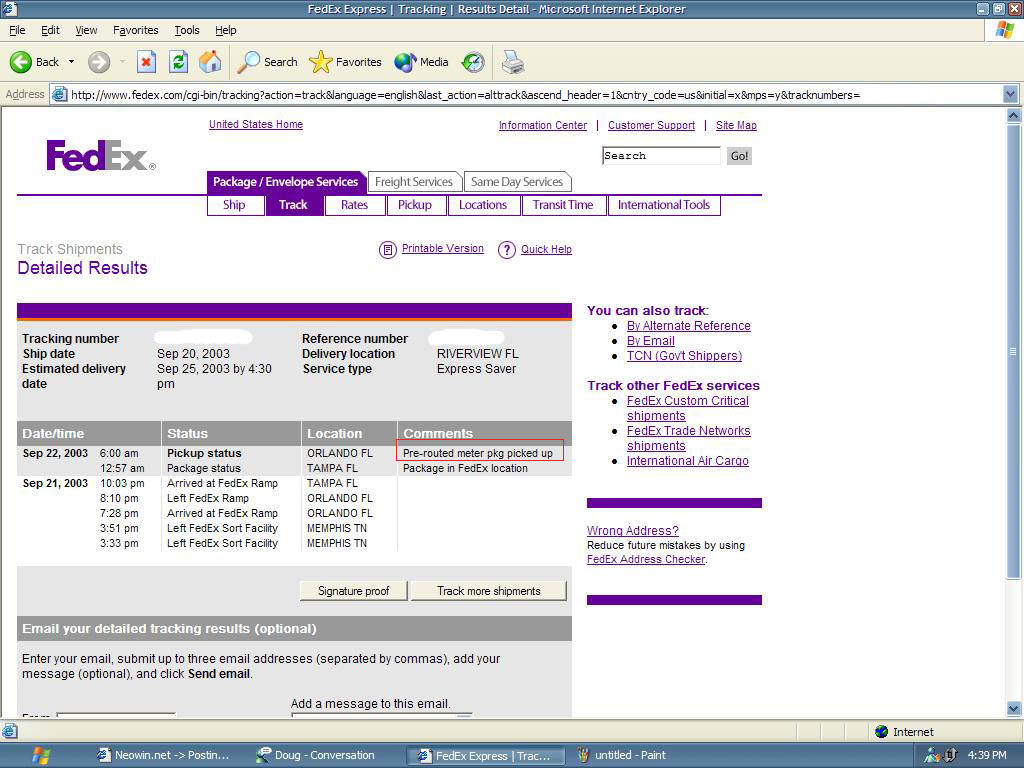 Screenshot Fedex Tracking Form Wallpaper