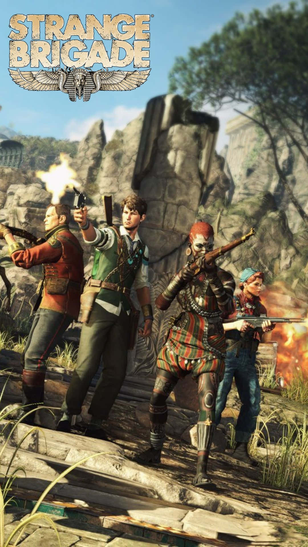 Screenshot Of The Action-packed Game, Strange Brigade On Android