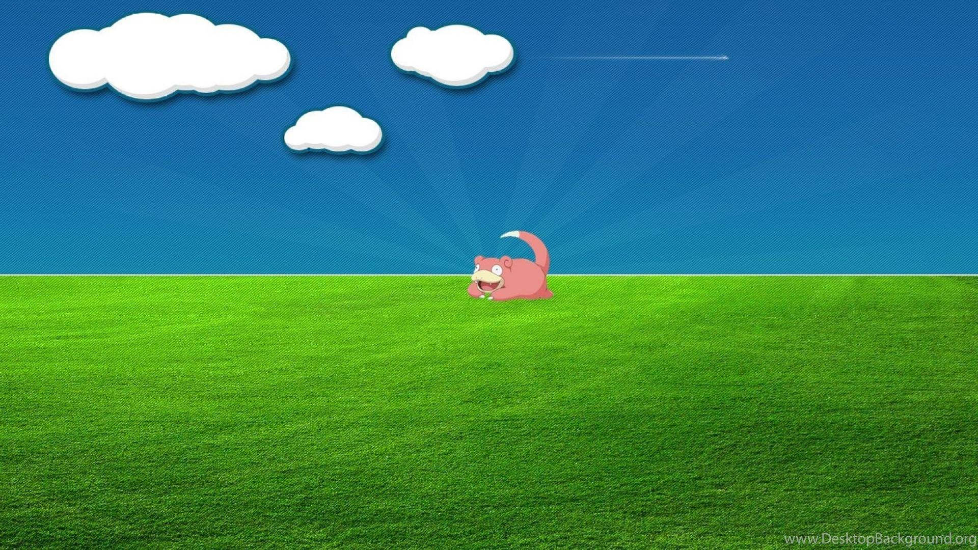 Machensie Einen Screenshot Vom Slowpoke-pokémon-spiel Für Ihren Computer Oder Ihr Handy-hintergrundbild. Wallpaper