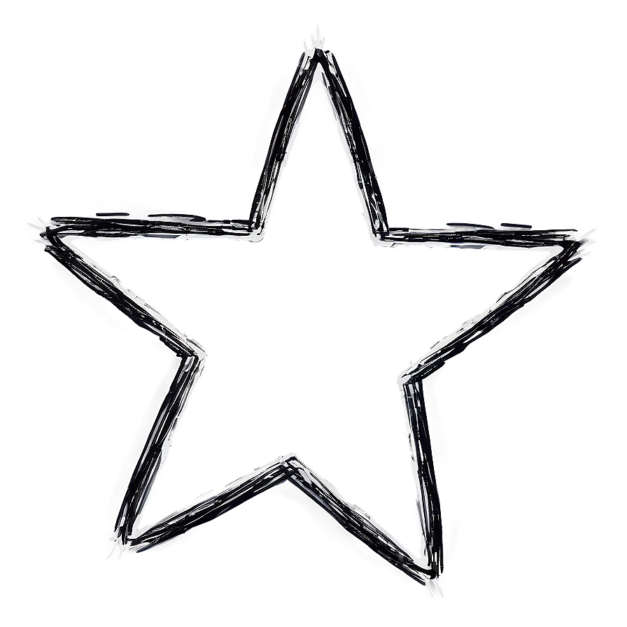 Scribble Star Symbols Png 06202024 PNG